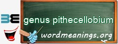 WordMeaning blackboard for genus pithecellobium